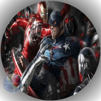 Tortenaufleger Esspapier Captain America 17 
