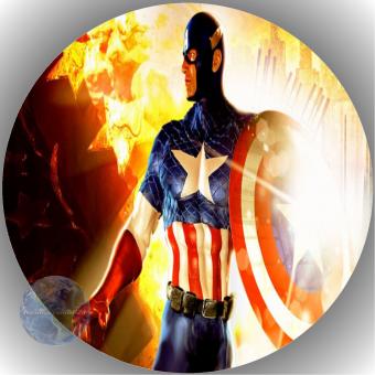 Tortenaufleger Esspapier Captain America 21 