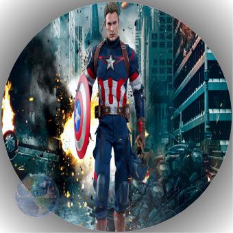 Tortenaufleger Esspapier Captain America 24 