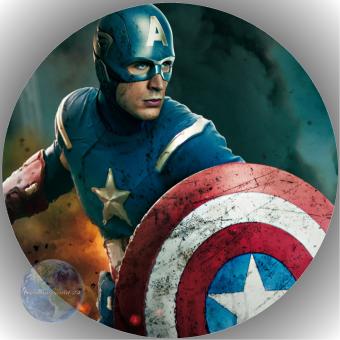 Tortenaufleger Esspapier Captain America 25 