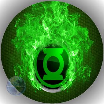 Tortenaufleger Fondant Green Lantern 6 