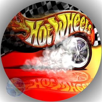 Tortenaufleger Fondant Hot Wheels 8 