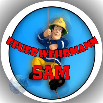 Tortenaufleger Fondant Feuerwehrmann Sam 12 