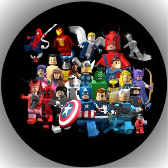 Tortenaufleger Esspapier Lego Marvel Suoer Heroes 5 